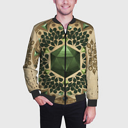 Бомбер мужской DnD Dices: Pattern, цвет: 3D-черный — фото 2