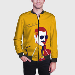 Бомбер мужской QUEEN FREDDY, цвет: 3D-черный — фото 2