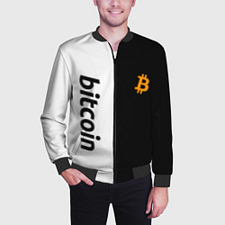 Бомбер мужской БИТКОИН BITCOIN Z, цвет: 3D-черный — фото 2