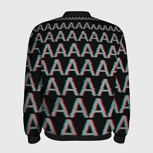 Мужской бомбер Glitch Panic / 3D-Черный – фото 2