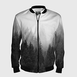 Мужской бомбер Туманный лес