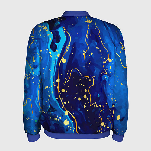 Мужской бомбер СИНИЙ ГРАНИТ / 3D-Синий – фото 2