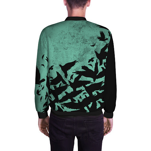 Мужской бомбер DEMON SLAYER KIMETSU NO YAIBA / 3D-Черный – фото 4