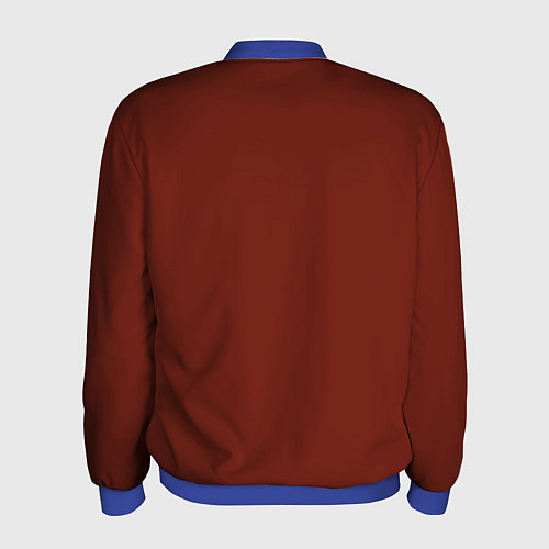 Мужской бомбер Русский медведь капитан / 3D-Синий – фото 2