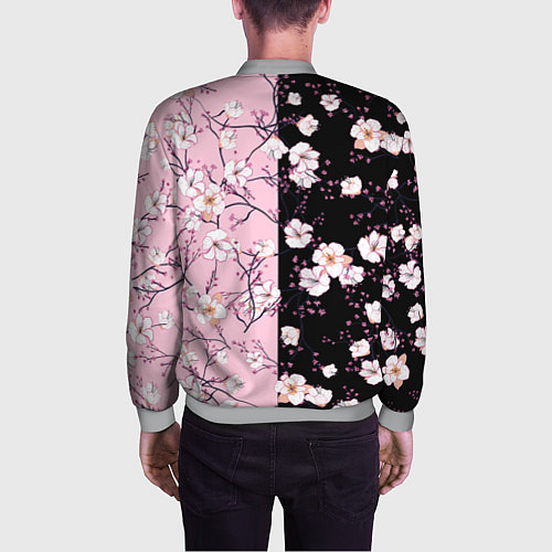 Мужской бомбер САКУРА SAKURA ВИШНЯ / 3D-Меланж – фото 4