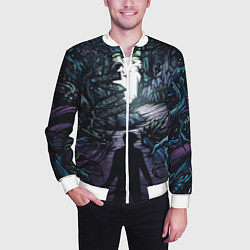 Бомбер мужской Мистический Лес, цвет: 3D-белый — фото 2