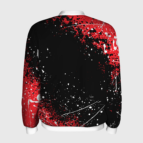 Мужской бомбер САКУРА SAKURA ВИШНЯ / 3D-Белый – фото 2