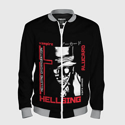 Бомбер мужской Hellsing, цвет: 3D-меланж