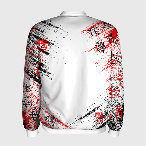 Мужской бомбер ТОКИЙСКИЙ ГУЛЬ КЕН КАНЕКИ / 3D-Белый – фото 2