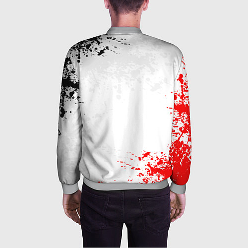 Мужской бомбер BERSERK БЕРСЕРК / 3D-Меланж – фото 4