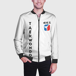 Бомбер мужской Тхэквондо Taekwondo, цвет: 3D-черный — фото 2