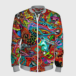 Бомбер мужской Яркая абстракция bright abstraction, цвет: 3D-меланж