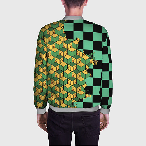 Мужской бомбер ТАНДЖИРО И ТОМИОКА / 3D-Меланж – фото 4