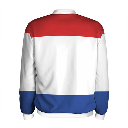 Мужской бомбер Мордовия / 3D-Белый – фото 2