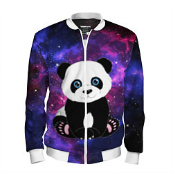 Бомбер мужской Space Panda, цвет: 3D-белый