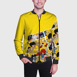 Бомбер мужской Banana Fish, цвет: 3D-черный — фото 2