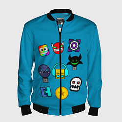 Бомбер мужской Geometry Dash: Icons, цвет: 3D-черный