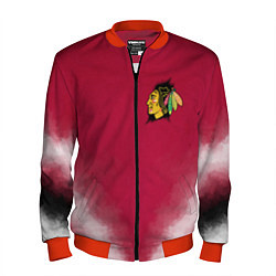 Бомбер мужской Chicago Blackhawks, цвет: 3D-красный