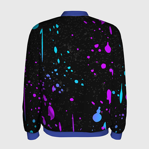 Мужской бомбер ONE PIECE ВАН ПИС НЕОН / 3D-Синий – фото 2