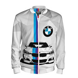 Бомбер мужской BMW БМВ M PERFORMANCE, цвет: 3D-белый