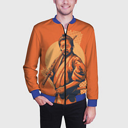 Бомбер мужской Самурай, цвет: 3D-синий — фото 2