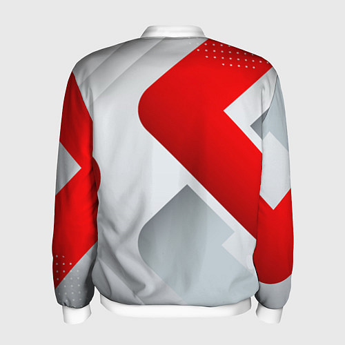 Мужской бомбер 3D SPORT STYLE RED WHITE / 3D-Белый – фото 2