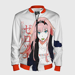 Бомбер мужской Zero Two, Darling in the Franx, цвет: 3D-красный