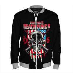 Бомбер мужской 5FDP Five Finger Death Punch, цвет: 3D-меланж