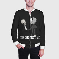 Бомбер мужской 2B OR NOT 2B, цвет: 3D-белый — фото 2