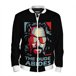 Мужской бомбер The Dude Abides Лебовски