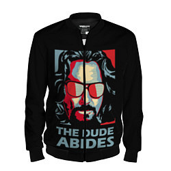 Мужской бомбер The Dude Abides Лебовски