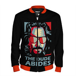 Мужской бомбер The Dude Abides Лебовски