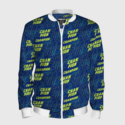 Бомбер мужской CHAMPION, цвет: 3D-белый