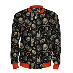 Мужской бомбер Scull pattern rock