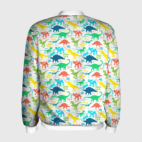 Мужской бомбер DINOSAUR / 3D-Белый – фото 2