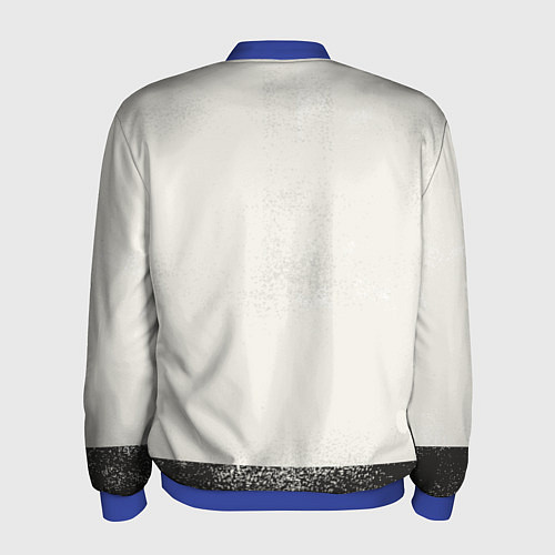 Мужской бомбер Самурай на коне / 3D-Синий – фото 2