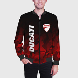 Бомбер мужской DUCATI ДУКАТИ КАМУФЛЯЖ, цвет: 3D-черный — фото 2