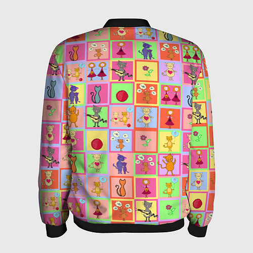 Мужской бомбер Хороший день / 3D-Черный – фото 2