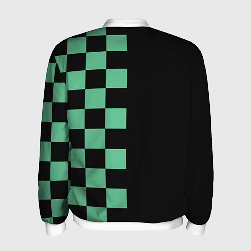 Мужской бомбер КОСТЮМ TANJIRO KAMADO ТАНДЖИРО / 3D-Белый – фото 2