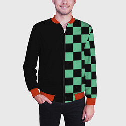 Бомбер мужской КОСТЮМ TANJIRO KAMADO ТАНДЖИРО, цвет: 3D-красный — фото 2