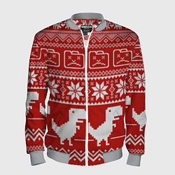 Мужской бомбер Новогодний гугл