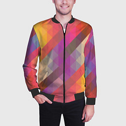 Бомбер мужской Vivid gradient, цвет: 3D-черный — фото 2