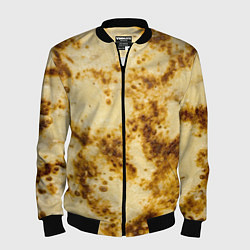 Бомбер мужской Жареный блин, цвет: 3D-черный