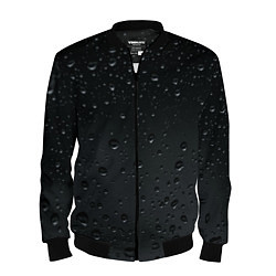 Бомбер мужской Ночной дождь, цвет: 3D-черный
