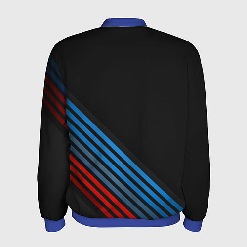 Мужской бомбер BMW STRIPE / 3D-Синий – фото 2