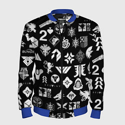 Мужской бомбер DESTINY 2 PATTERN GAME LOGO ДЕСТИНИ 2 ПАТТЕРН СИМВ