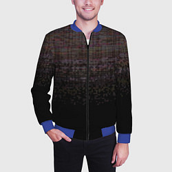 Бомбер мужской Going offline noise, цвет: 3D-синий — фото 2