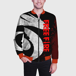 Бомбер мужской GARENA FREE FIRE, ЛОГО ИГРЫ ДРАКОН, цвет: 3D-красный — фото 2