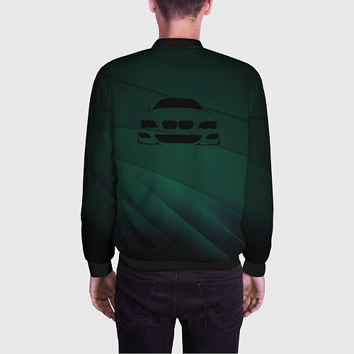 Мужской бомбер GREEN BMW / 3D-Черный – фото 4
