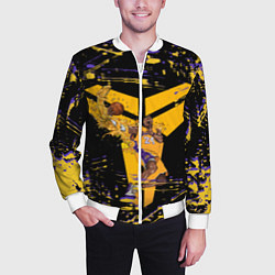 Бомбер мужской Los angeles lakers NBA, цвет: 3D-белый — фото 2